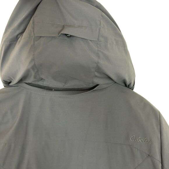 Cabela's Premier Norther Gray Down Fill Thick Winter Parka Coat Women’s XL Long - Picture 6 of 11